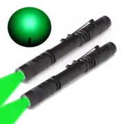2 x Pen Type Green Light LED Flashlight Hunting Night Vision 2*AAA Battery Torch