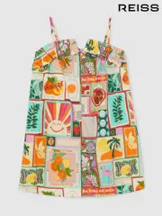 Reiss Multi Lucia 13-14 yrs SmileyWorld | Reiss Motif-Print Dress (W26193) | $150
