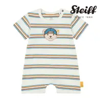 在飛比找momo購物網優惠-【STEIFF】熊頭童裝 短袖條紋連身衣(連身衣)