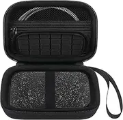 Elonbo Carrying Case for HP Sprocket Portable 2x3 Instant Color Photo Printer, Instant Photo Printer Travel Protective Organizer Holder, Extra Mesh Pocket Fits Photo Paper Cable, Black+Black