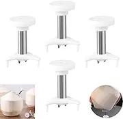 Duoduole 4 Pcs Coconut Opener Tool Stainless Steel Coconut Hole Punchers Coconut Tool Easy to Open Coconut Hole Punchers