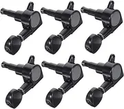 NULYLU 6pcs Guitar Tuning Pegs Guitar Keys for Accurate Tuning Material Easy to Install Design for Beginners