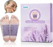 HELLOYOUNG 12pcs/box Lavender Detox Foot Pads Patches Adhesive Premium Organic Herbal Cleansing Patches Ointments