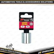 PK Tool 19mm 6 Point 3/8" Drive Regular Socket - Metric Cr-V Smooth Satin Finish