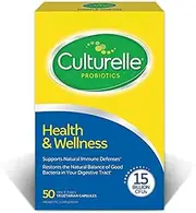 Culturelle Pro-Well Health & Wellness Daily Probiotic Dietary Supplement |Restores Natural Balance of Good Bacteria in Digestive Tract* | #1 Clinically Studied Probiotic†† | 50 Vegetarian Capsules