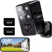2K Wireless Security Camera Outdoor Battery Rechargeable Home WIFI IP CCTV AU