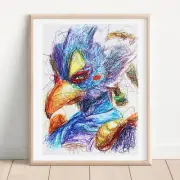 Revali Ballpoint Pen Print, Legend of Zelda Breath of the Wild Art