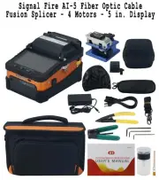 Signal Fire AI-5 Fiber Optic Cable Fusion Splicer - 4 Motors - 5 in. Display