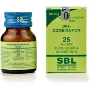 4 X SBL Bio-Combination No.25,25g Tablets- Acidity,Flatulence & Indigestion