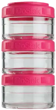 Blender Bottle GoStak 60cc Pak 3 Piece - Pink