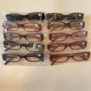 Reading Glasses for Mens Womens 10 Pack Readers New Eyeglasses 1.0