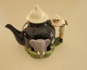 Department 56 Safari Elephant Jungle Wild Teapot Tea Coffee animal collectable