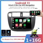 9'' For Android 11 1+16GB Radio GPS WIFI 3G 4G BT For Honda Civic 1995-2000 LHD (for: Honda Civic)