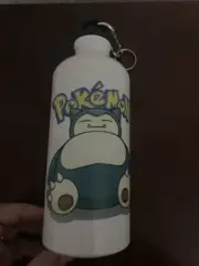 Rare HTF Snorlax Pokémon Aluminum Water Bottle with Lid Collectable