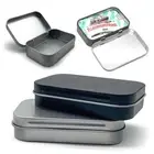 Metal Storage Box Frosted Pill Candy Container Storage Supplies Lipstick