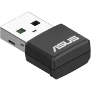 Black USB WiFi 6 Adapter 802.11ax Upgrade for PC High Speed 2.4Gbps