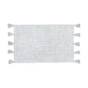 Mini Waffle Bath Mat - Grey