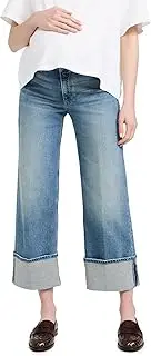 [PAIGE] Women's Sasha Ankle Maternity Wide Cuff Jeans