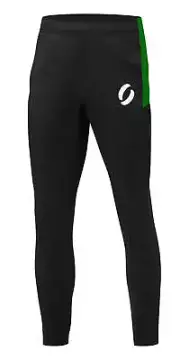 Tracksuit Pants in Black/Green