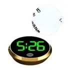 Creative Mini Car Round Shape Illuminant Dashboard Timepiece Touch Digital Clock