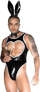 [Sipumia] Mens Cosplay Costume Tuxedo Sexy Lingerie Set Role Play Rabbit Man Uniform Gay Bar Nightclub Outfit