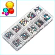 5000pcs Glitter Rhinestone Gem Flatback Scrapbook Embellishment Decoration Art