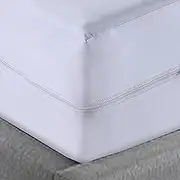 Anti Bed Bug Mattress Protector Waterproof Fully Encased Zipped Mattress Protector Super King Hypoallergenic Dust Mite Proof Bed Bugs Mattress Protector