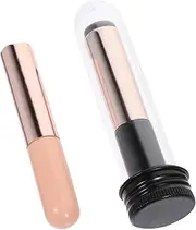 NOLITOY Ergonomic Nail Brush Alicator for Nail Art Glue Gel 2pcs Brush Nail Art Tool Silicone Lip Applicator