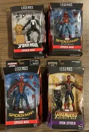 Marvel Legends Spider-man Homecoming, Symbiote, Iron Spider-Man. BAF 2016 2017