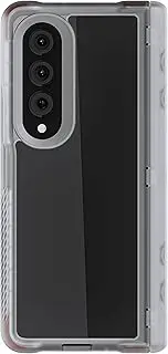 [Ghostek] COVERT Clear Z Fold 4 Case with Slim Lightweight Design and Hinge Protection Wireless Charging and PowerShare Compatible Phone Cover Designed for 2022 Samsung Galaxy Z Fold4 5G (7.6in) (Clear)