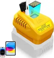 100W USB Charger Adapter for DeWalt 20V QC3.0 Type-C USB Port with LED Display