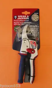 RAZORSHARP ANVIL SECATEURS RATCHET PRUNER w/- ERGO-TWIST HANDLE SPEAR & JACKSON