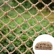 Safety net Hemp Rope, Protective net Children, Safety net bunk Bed, Size 1 x 6 m, 8 mm Thick Rope, 10 cm mesh Width, Versatile as Balcony Protection, Photo Wall Decoration, Garden Fence, Climbing net