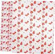 jojofuny 10 Sheets Christmas Tissue Vibrant and Sturdy present Wrapping for Holiday Presents DIY Projects and Festive Favors Celebration