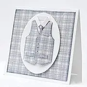 Vest Tie Men's Clothes Metal Cutting Dies for Card Making, Cut Stencils for DIY Scrapbooking Photo Album Paper Decorative Craft for Greeting Cards Invitation Birthday Gift Punch Stencil