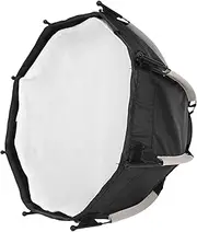 Wisoqu 9.44x11.41in Octagonal Softbox, for Bowens Mount Honeycomb Grid Softbox, Quick Folding Quick Set Up Umbrella COB Fill Light with Diffusers Grid & Carrying Bag