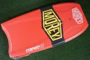 MOREY MACH 11 TUBE RAIL BODY BOOGIE BOARD, RED WOOD, SIZE 42"× 21"