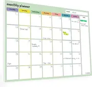 Monthly Planner Pad – A4 Undated Calendar and Scheduler - 52 thick 100gsm sheets for work, study and home planning