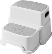 Step Stool for Kids - 2 Step Stools for Kids | PP Potty Training Stool | Double Layer Toilet Step Stool, Non-Slip Potty Steps, Multifunctional Toilet Toddler Ladder for