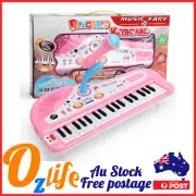 Kids 37 Keys Piano Keyboard With Microphone Electronic Music Toy Children AU