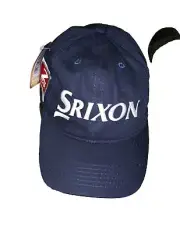 NWTS Srixon SRX Unstructured Tour Navy Hat Cap White Embroidered Lettering Golf