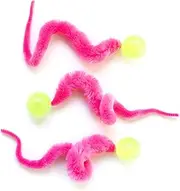 Dezi & Roo Wiggly Ball Glow-in-The-Dark Fun Bouncy Cat Toy Ball in Assorted Colors