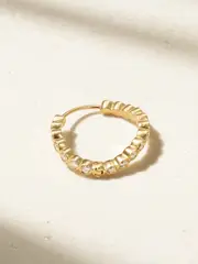 [Sophie Bille Brahe] Sophie Bille Brahe - Courant D'ensemble 18-karat Recycled Gold Diamond Single Hoop Earring - R R Gold