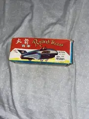 Vintage Friction Tin Toy Space Rocket Racer With Original Box -original Box MF73