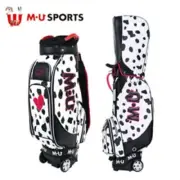 M-U SPORTS Golf Dalmatian Pattern Caddie Bag (703H6150) 9.5" 4.2 kg, direct from