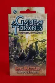A Game of Thrones Collectible Card Game Epic Battles Chapter Pack 2008 RPG NEW