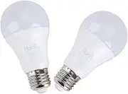 Dusk to Dawn Light Bulb, 2x7W Sensor LED Bulbs Built in Photosensor Detection, Fit Into Any Standard E26/27 Light Socket or Fixture