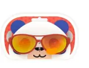 Foster Grant Child Kids Sunglasses 100% UVA/UVB Protection Red Jaxon w/mask NEW