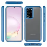 For Samsung Note 20 Transparent Shockproof Durable Bumper Cover Case CLEAR/BLUE