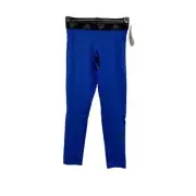 NWT Sz L 14/16 Adidas Boys Aeroready Techfit Tights. Brite Blue